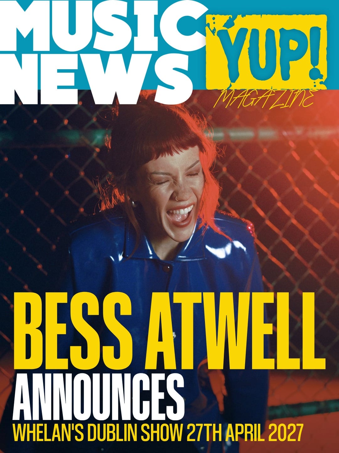 Bess Atwell announces Whelan's Dublin show for 27th April 2027 — photo 1