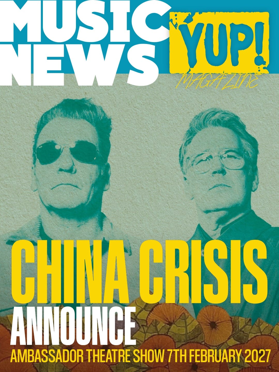 China Crisis announce Ambassador Theatre Dublin show for 7th February 2027 — photo 1