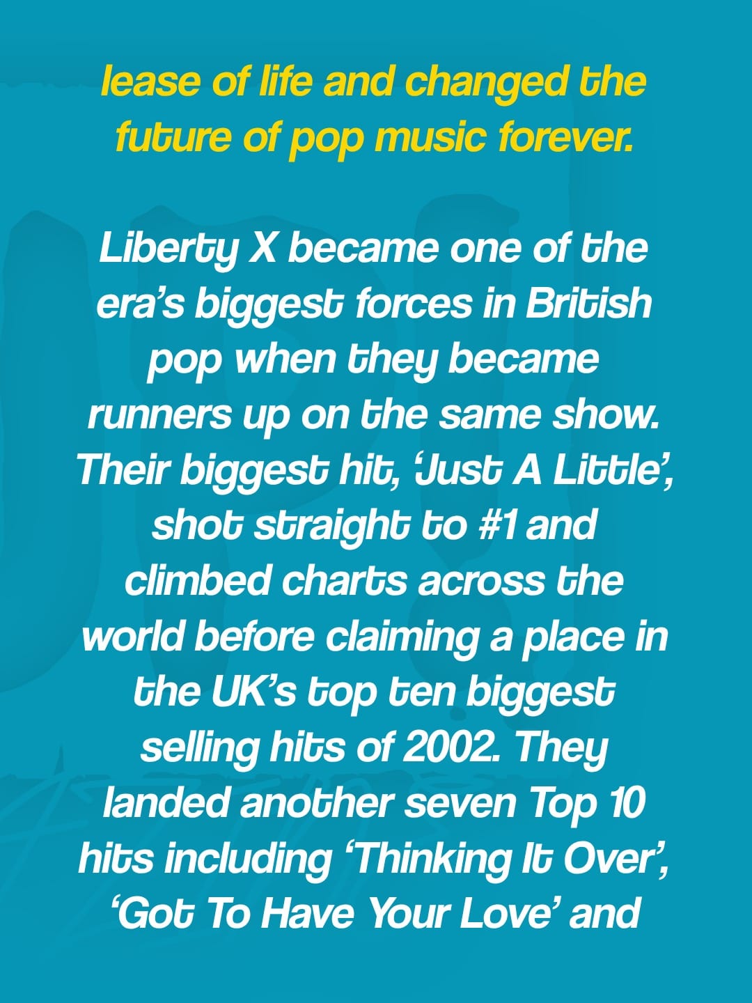 Hear’Say and Liberty X announce 3Arena show for 17th April 2027 — photo 5