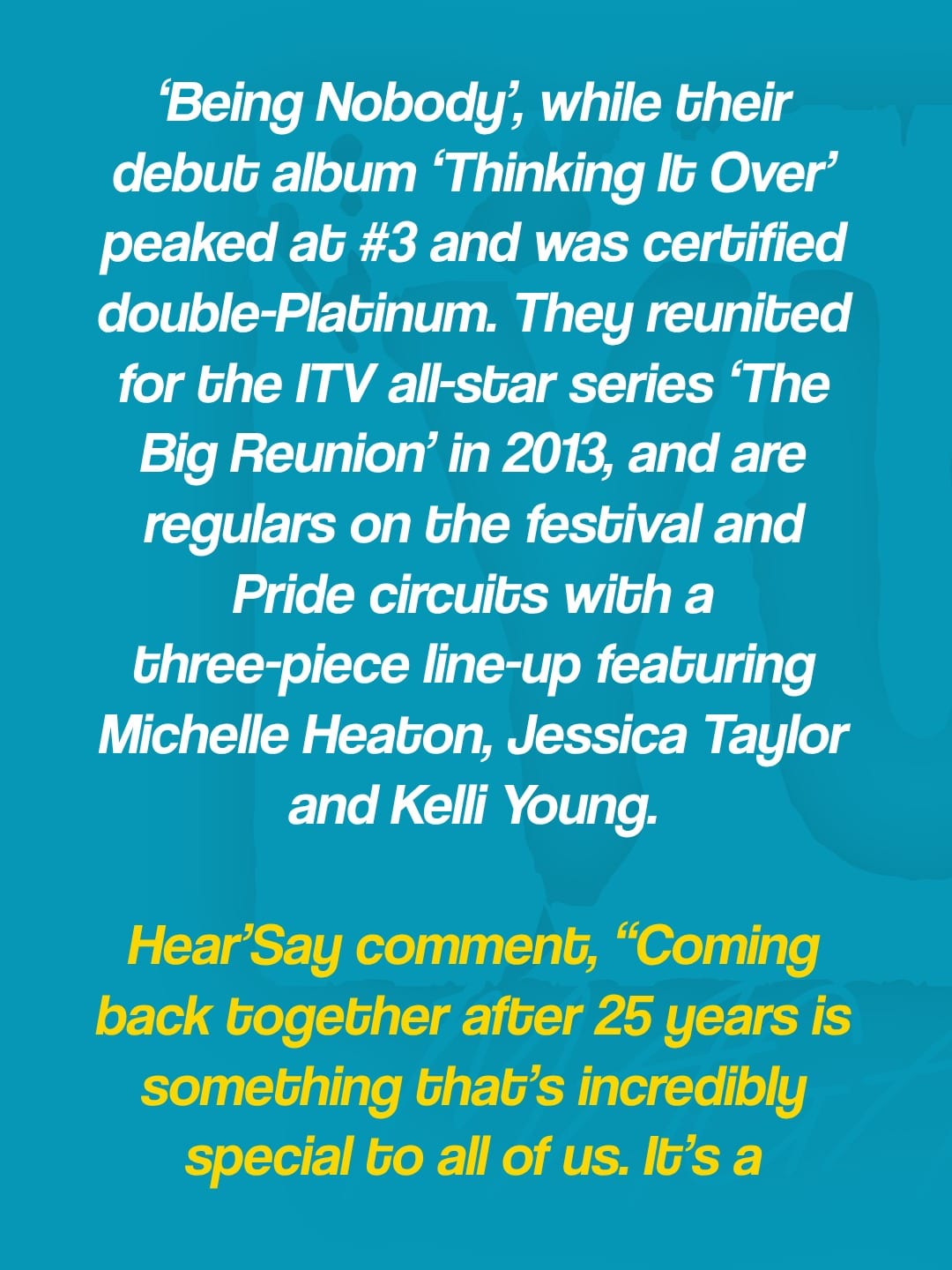 Hear’Say and Liberty X announce 3Arena show for 17th April 2027 — photo 6