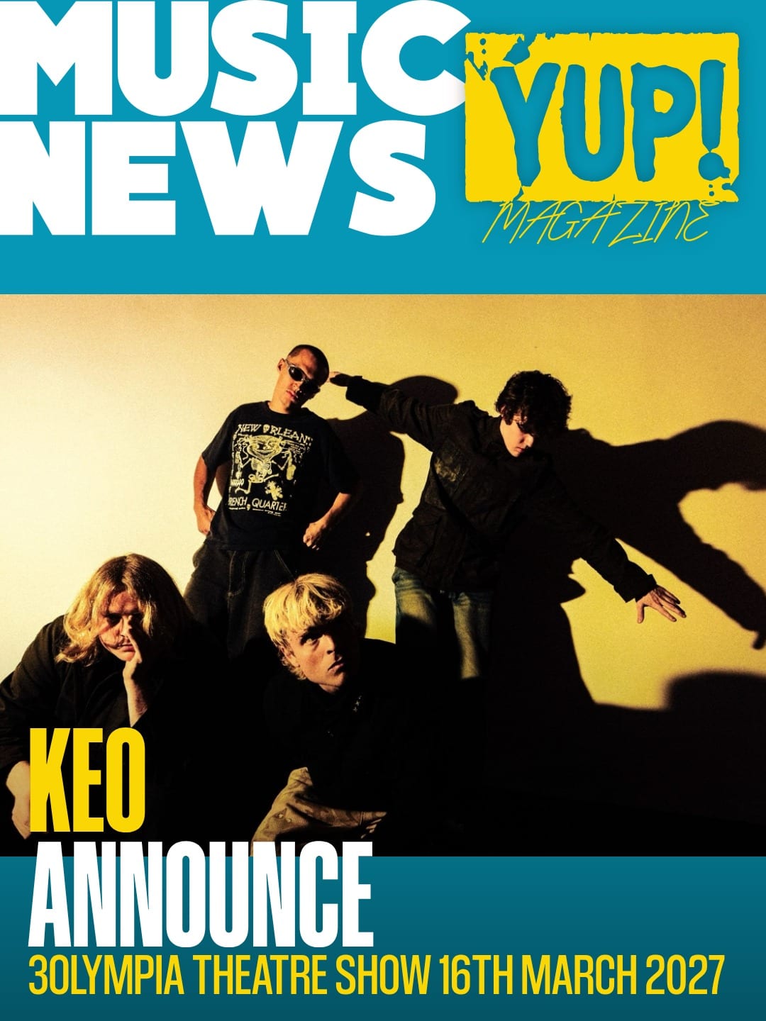 KEO announce 3Olympia Theatre show for 16th March 2027 — photo 1