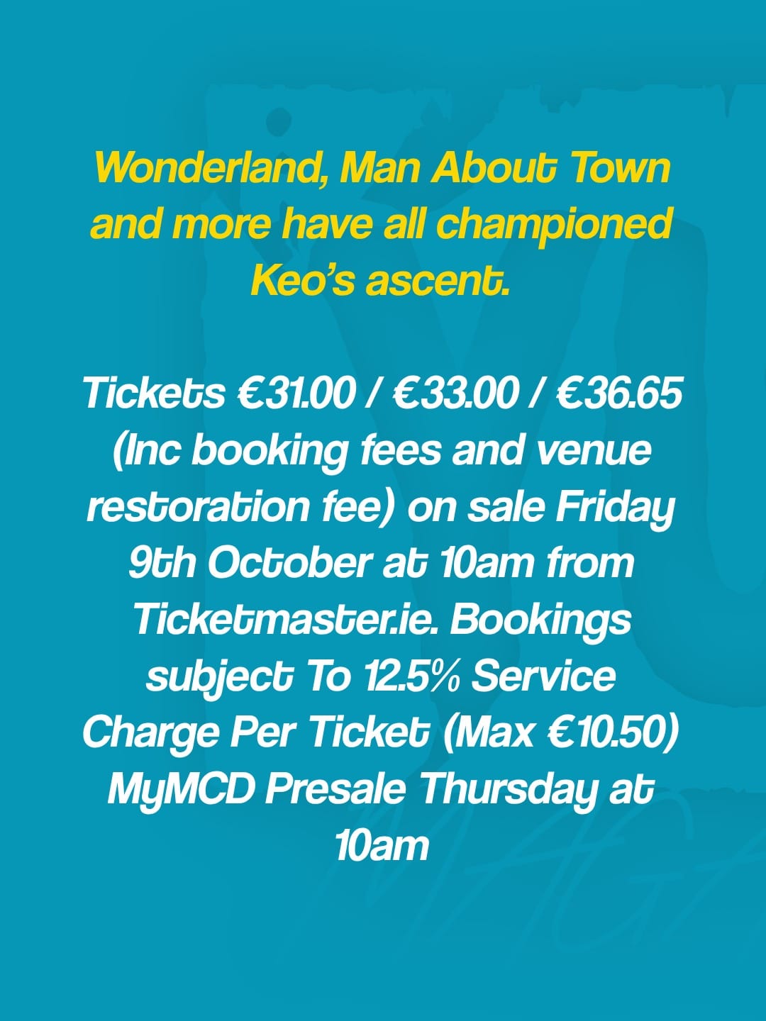 KEO announce 3Olympia Theatre show for 16th March 2027 — photo 8