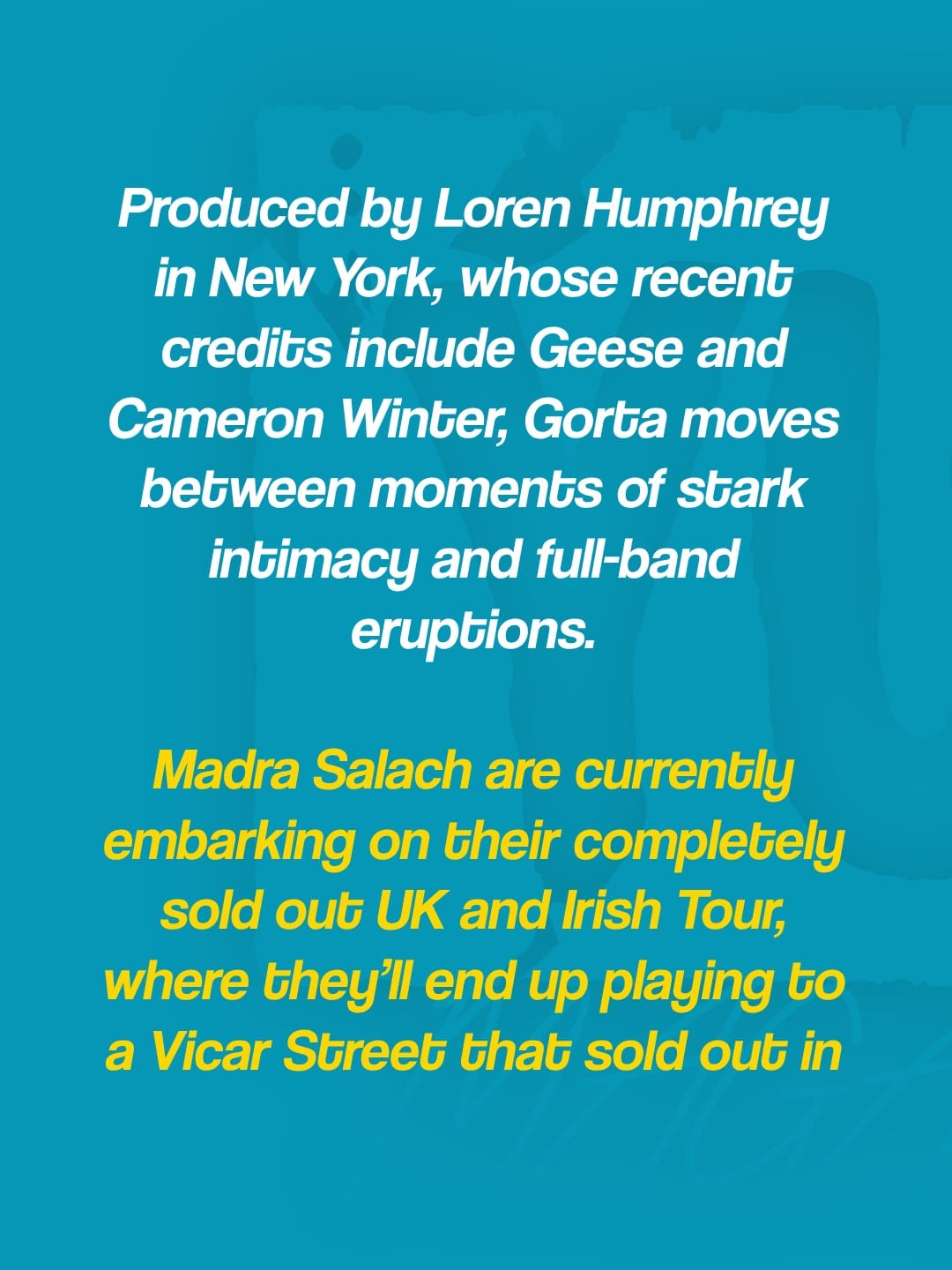 Madra Salach announce Vicar Street show for 14th April 2027 — photo 4