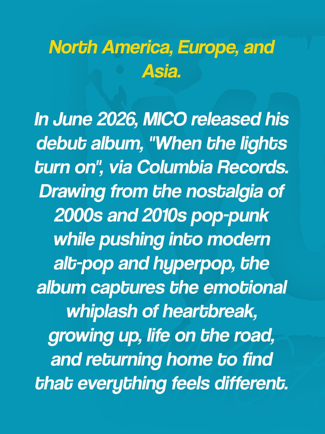 MICO announces The Academy Dublin show for 7th February 2027 — photo 4