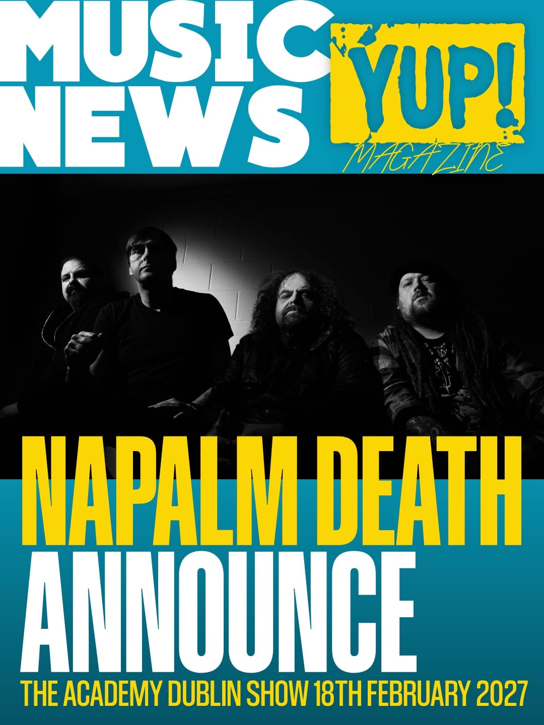 Napalm Death bring the Campaign For Musical Destruction to The Academy on 18th February 2027 — photo 1