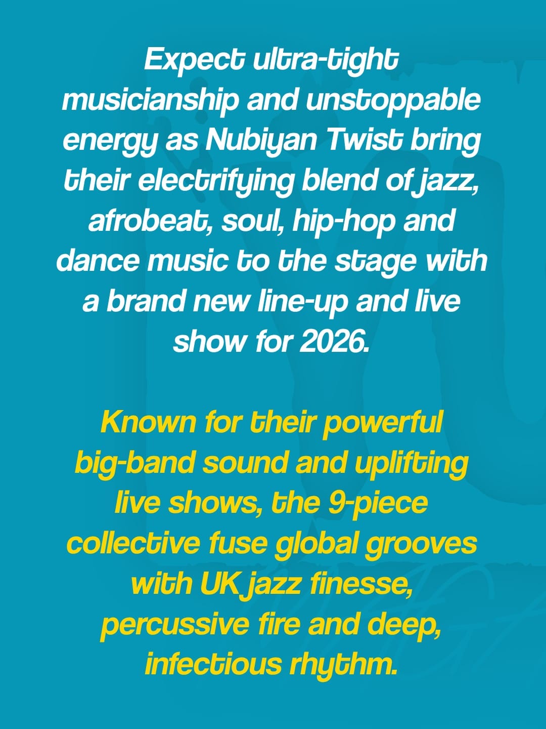 Nubiyan Twist announce Opium Dublin show for 30th January 2027 — photo 2
