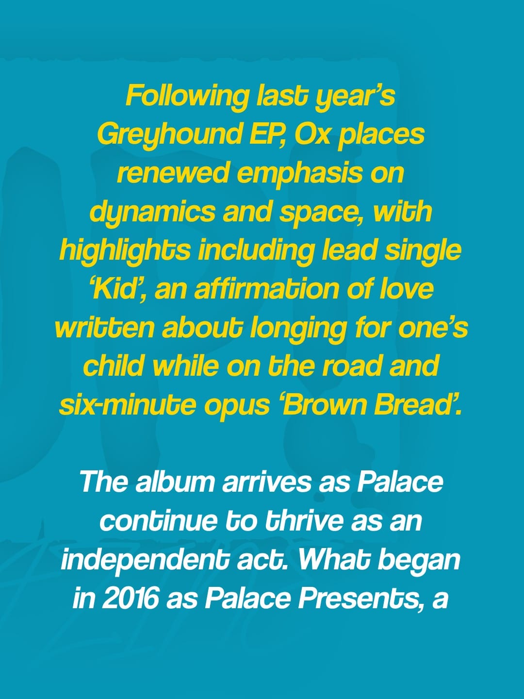 Palace announce 3Olympia Theatre show for 2nd May 2027 — photo 5
