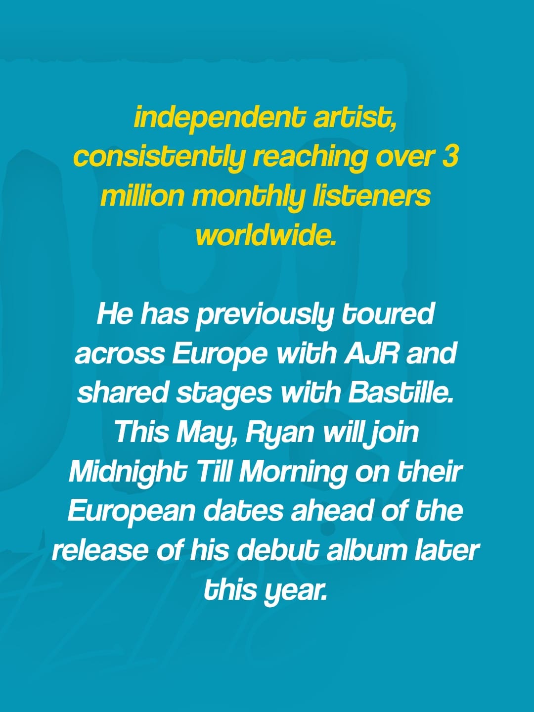 Ryan Mack announces The Academy Dublin show for 6th March 2027 — photo 3