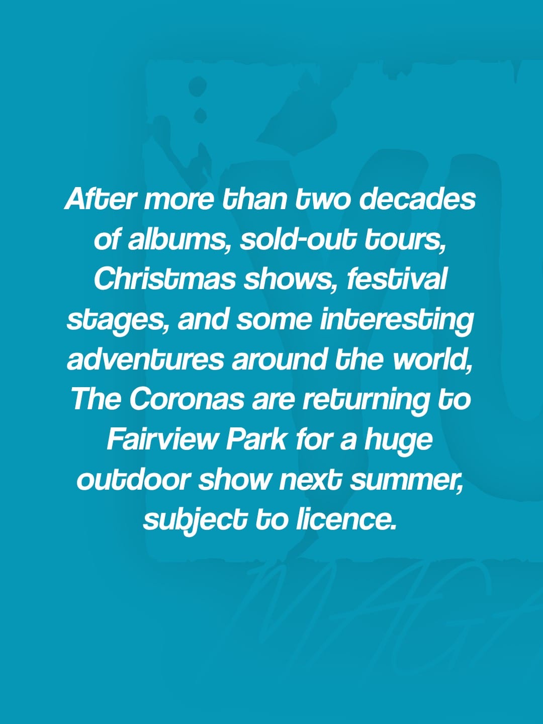 The Coronas announce 20th anniversary Fairview Park Dublin show for 18th June 2027 — photo 2