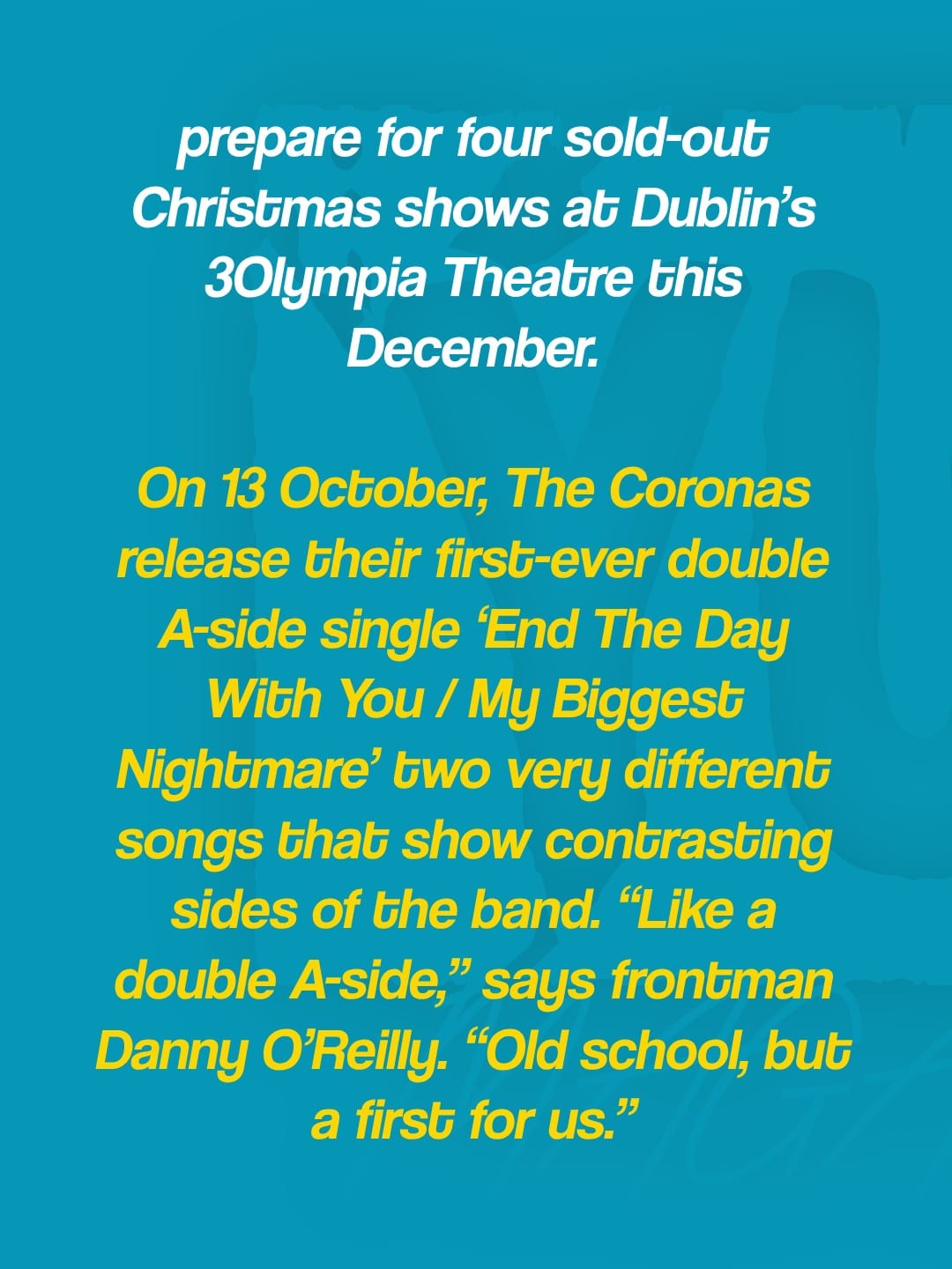 The Coronas announce 20th anniversary Fairview Park Dublin show for 18th June 2027 — photo 4